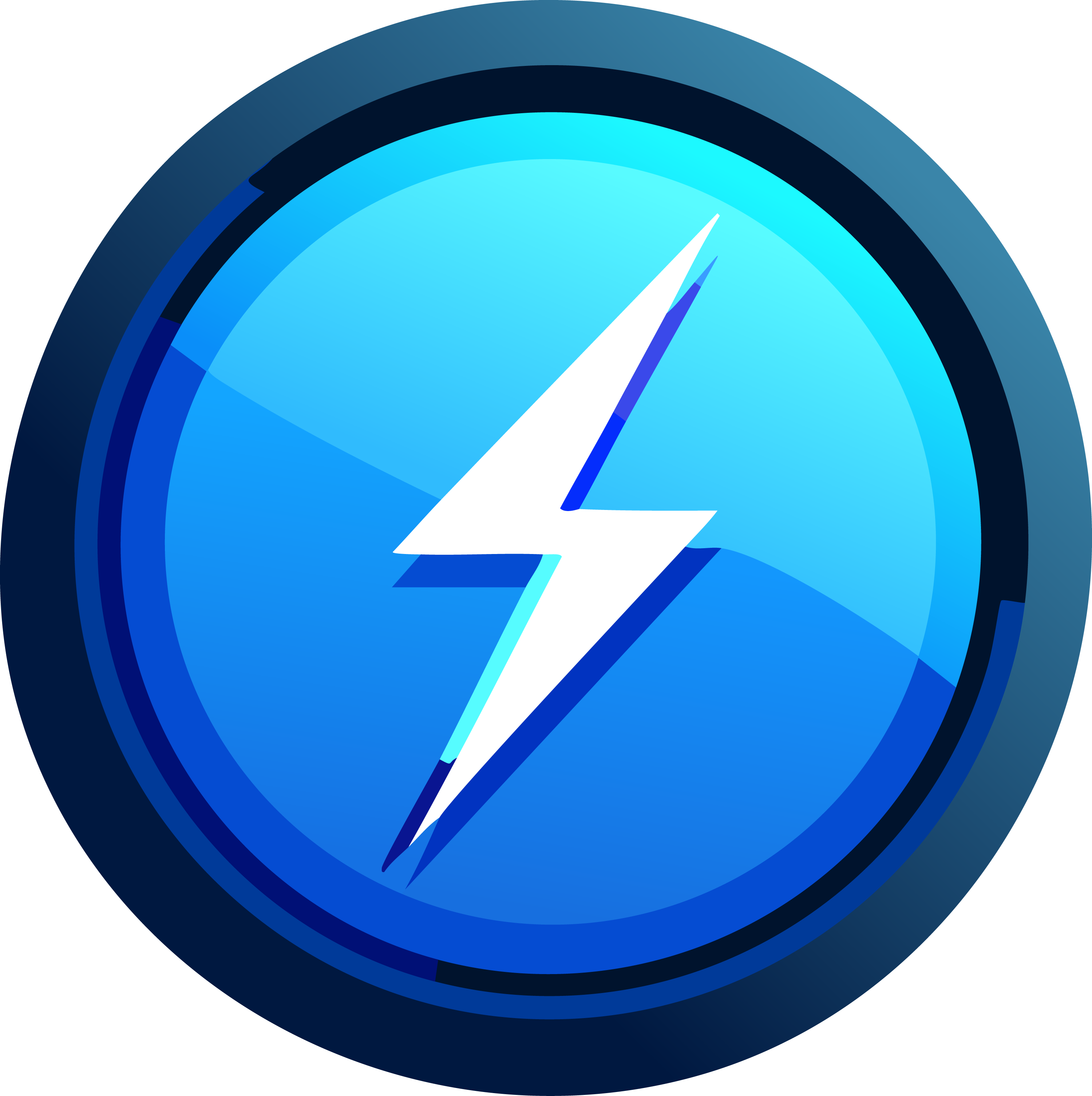 Lightening bolt power icon.